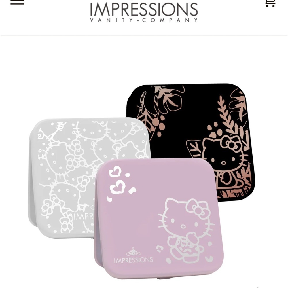 - IMPRESSIONS Hello kitty black   mirror , NWT​​